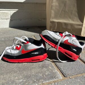 Nike Kids Air Max Sneakers - Red, Black, White